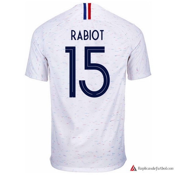 Camiseta Seleccion Francia Segunda equipación Rabiot 2018 Blanco